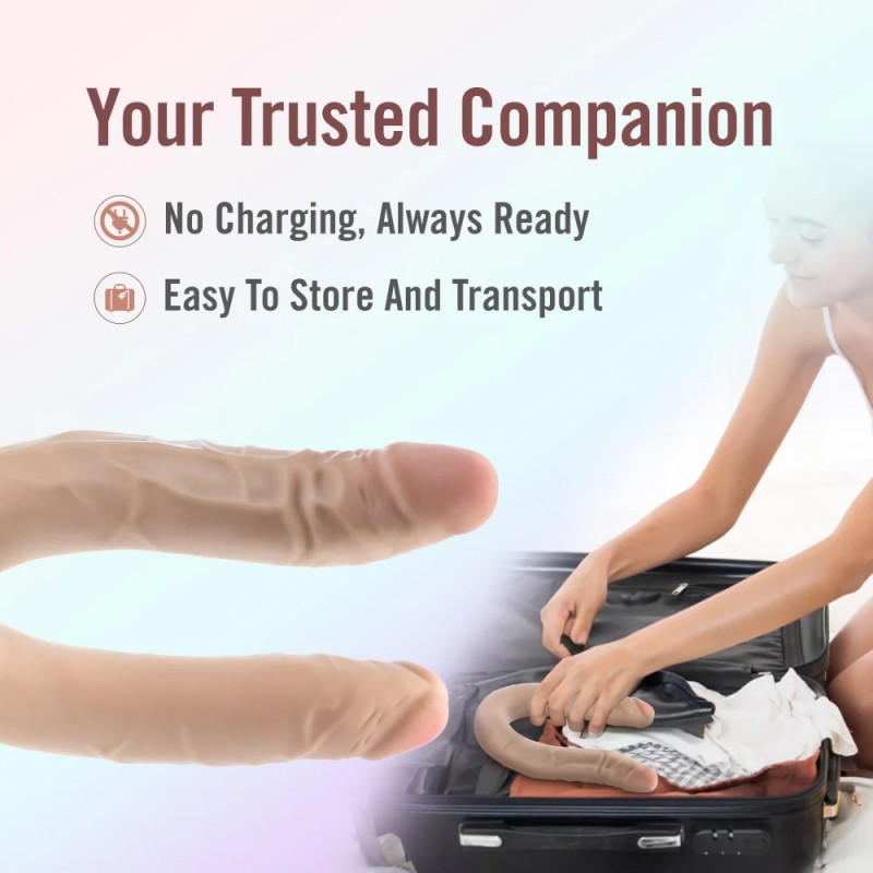 Blush Dr. Skin Plus 16.5 Inch Double Dong–Extra Long Double-Ended DildoBlush Dr. Skin Plus 16.5 Inch Double Dong–Extra Long Doub