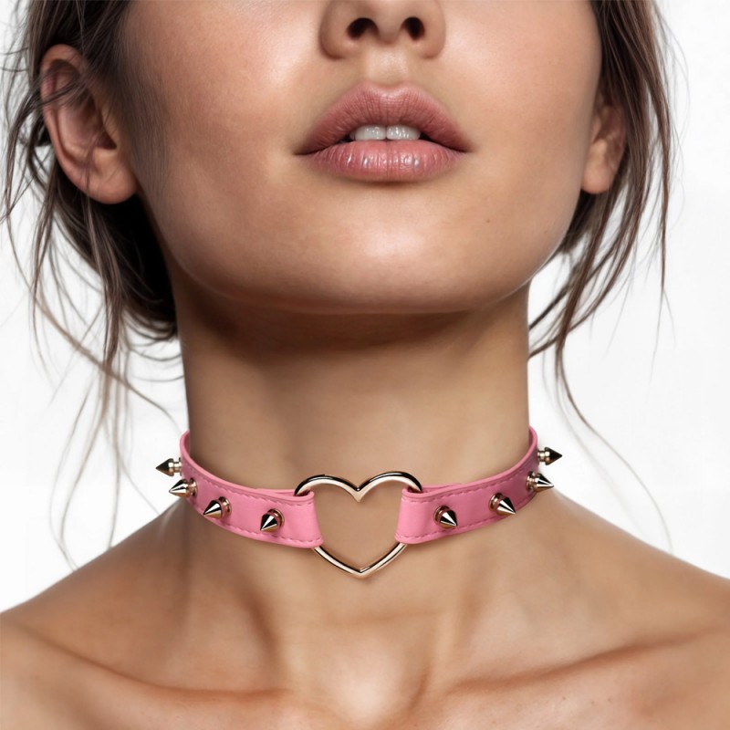 Master Series Spiked Heart Choker BDSM Gear