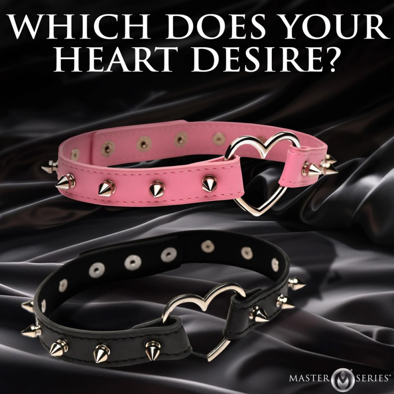 Master Series Spiked Heart Choker BDSM Gear