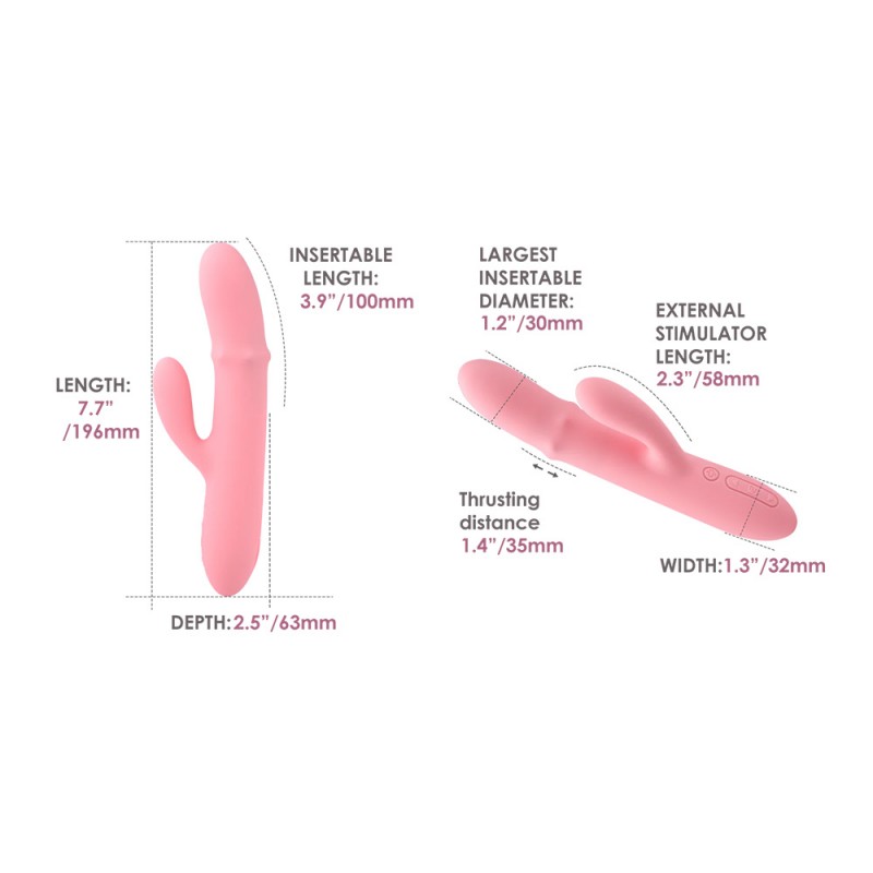 Svakom Mora Neo Thrusting Rabbit Vibrator with App Control6