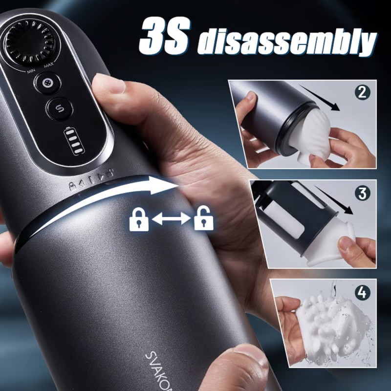 Svakom Thrusting & Rotating & Sucking Masturbator with Suction Cup6