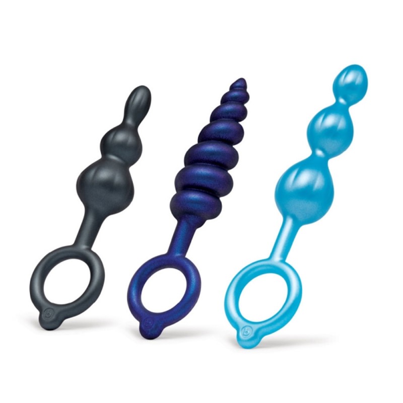 b-Vibe Butties Beaded Bundle 3-Piece Anal Plug Set