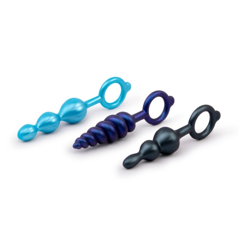 b-Vibe Butties Beaded Bundle 3-Piece Anal Plug Set
