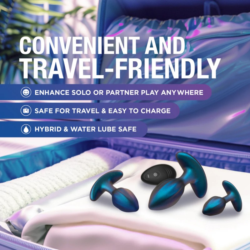 Blush Cosmos Vibrating Anal Plug Training Kit with Remote6