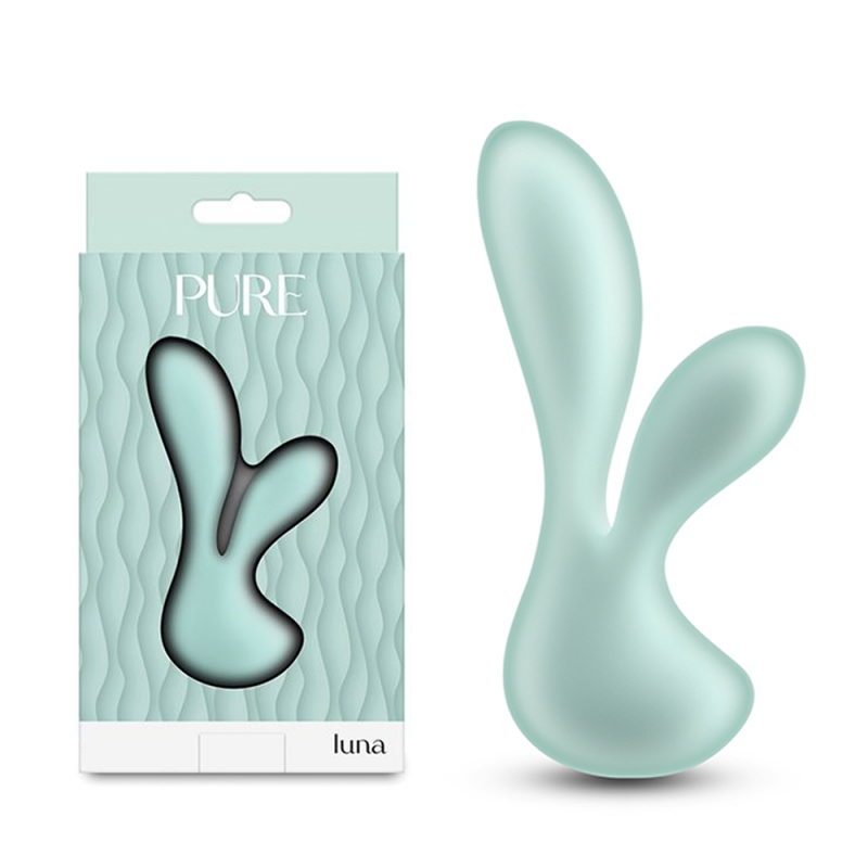 Pure Luna Dual-Layered Silicone Mini Rabbit Vibrator6