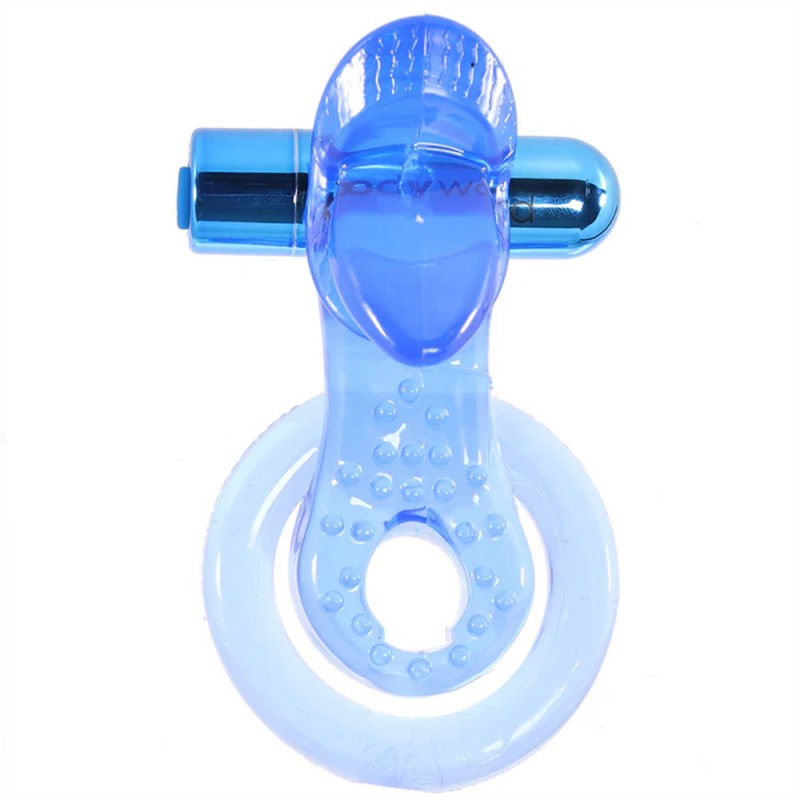 Bodywand Vibrating Cock Ring with Clit Stimulator Tickler1