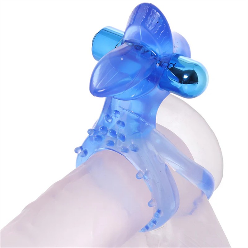 Bodywand Vibrating Cock Ring with Clit Stimulator Tickler5