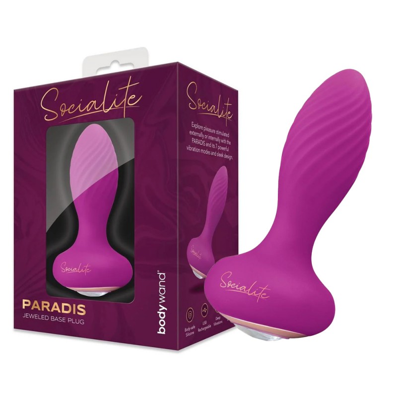 Bodywand PARADIS Jeweled Base Vibrating Butt Plug