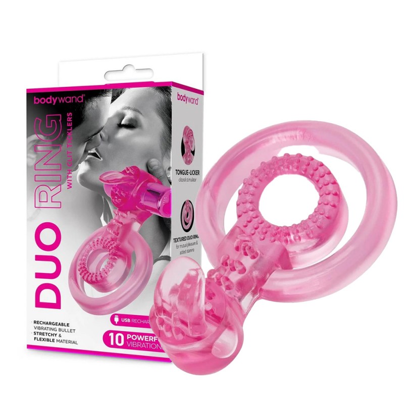 Bodywand Rechargeable Duo Ring with Clit Ticklers