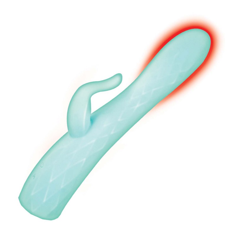 Nasstoys Goddess Heat Up Rotating Massager Aqua Rabbit Vibrator