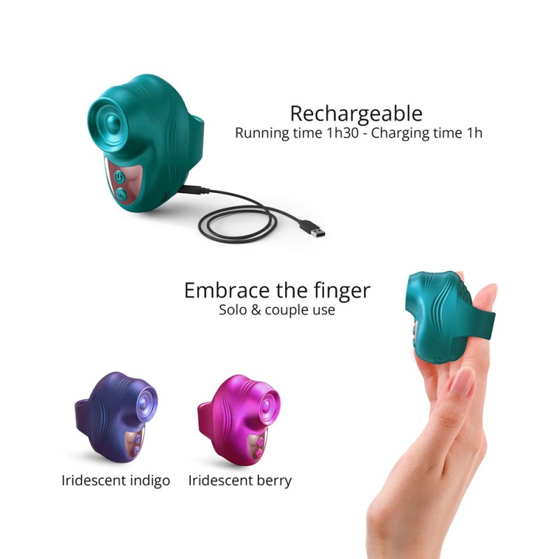Love to Love Kisscool Finger Vibrator Tapping Clitoral Stimulator2