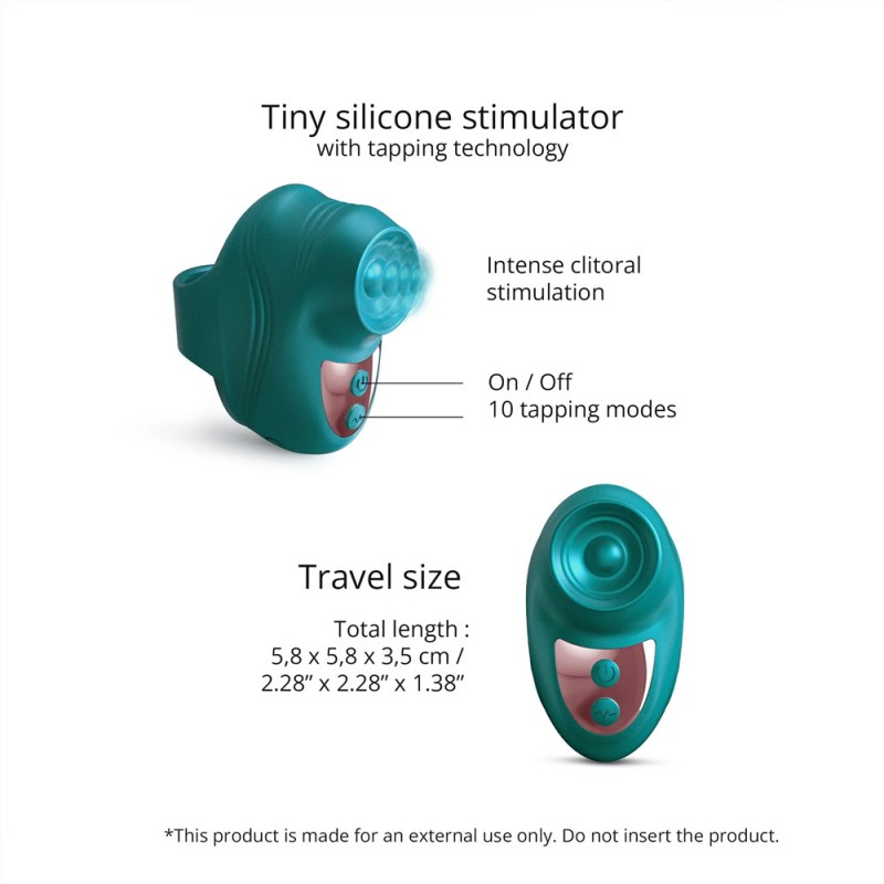 Love to Love Kisscool Finger Vibrator Tapping Clitoral Stimulator1