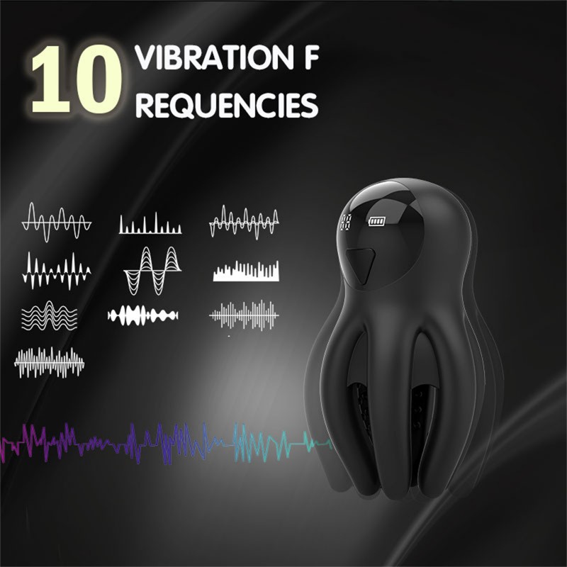 Octopus Penis Trainer Vibrator Tentacle Glans Stimulator7