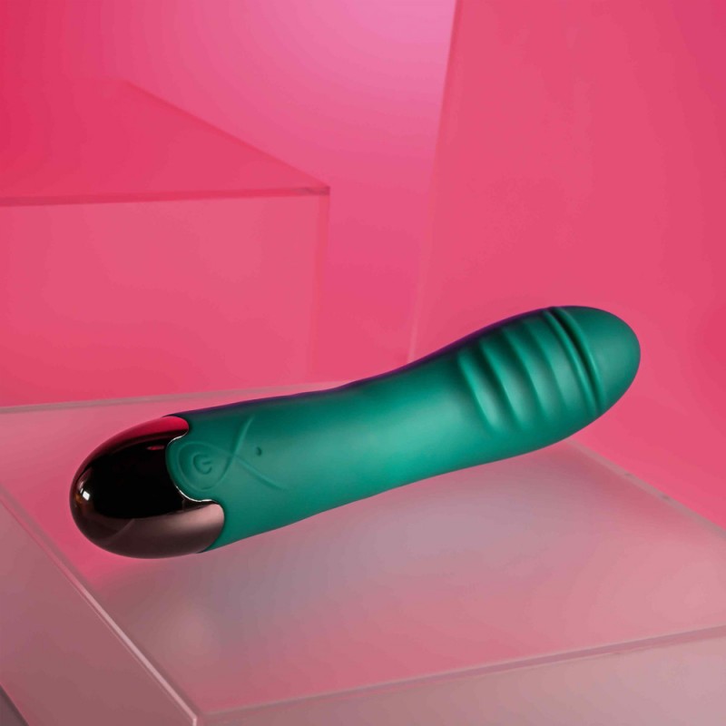 Gender X Pirouette Rechargeable Vibrating Vibrator Silicone Teal