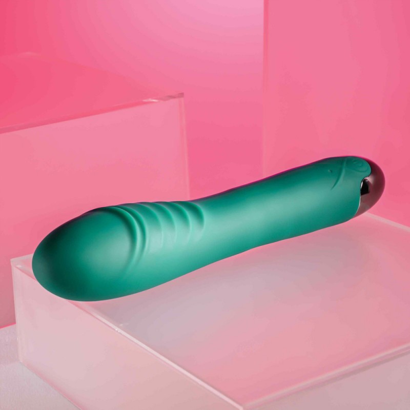 Gender X Pirouette Rechargeable Vibrating Vibrator Silicone Teal