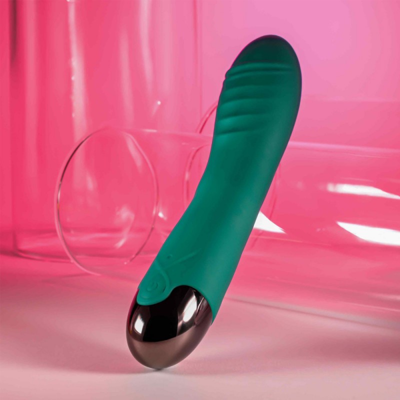 Gender X Pirouette Rechargeable Vibrating Vibrator Silicone Teal