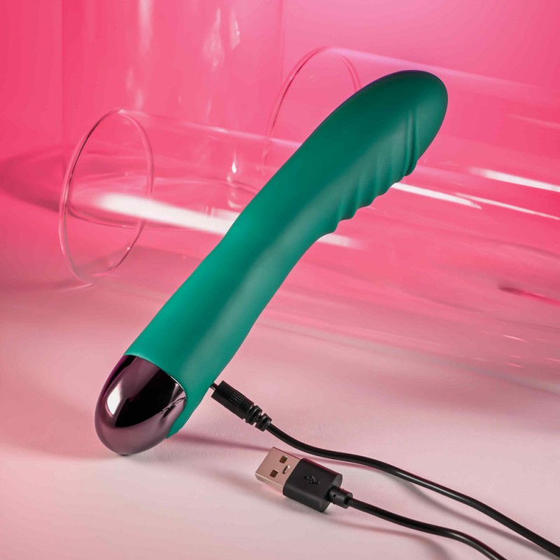 Gender X Pirouette Rechargeable Vibrating Vibrator Silicone Teal