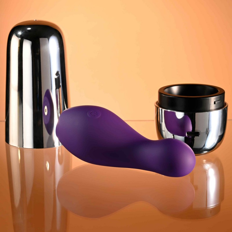 Playboy Pleasure The Jet Set Silicone Vibrator with Silver Travel Case5