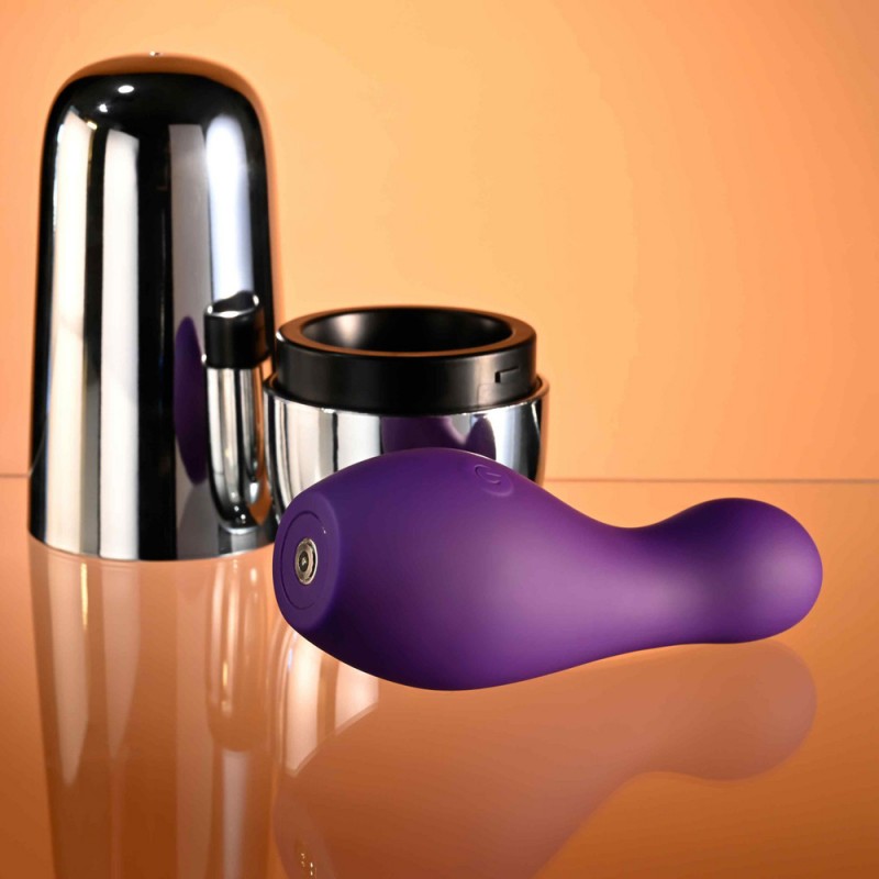 Playboy Pleasure The Jet Set Silicone Vibrator with Silver Travel Case4