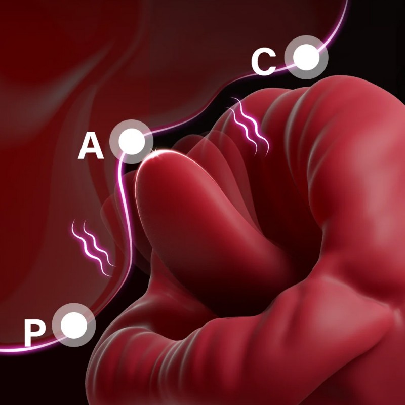 Rose Clit Tongue Licking Vibrator G-spot Stimulator6