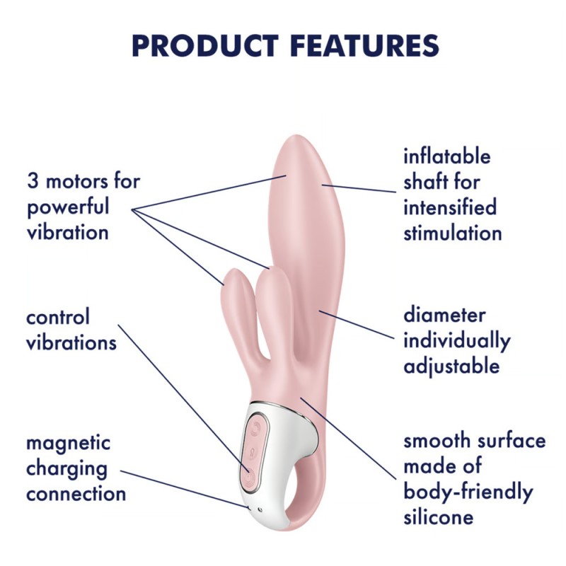 Satisfyer Air Pump Bunny 3 Inflatable Rabbit Vibrator1