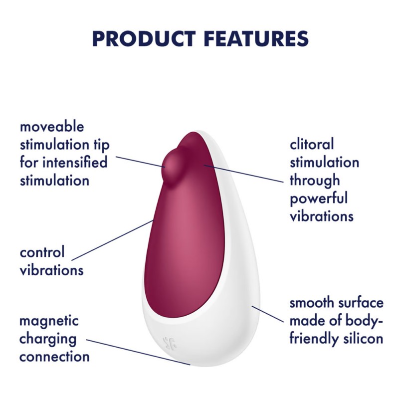 Satisfyer Spot On 3 Targeted Clit Vibrator with Moveable Tip1