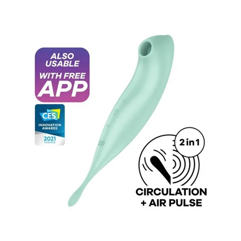 Satisfyer Twirling Pro+ Air Pulse Clit Vibrator with App Control