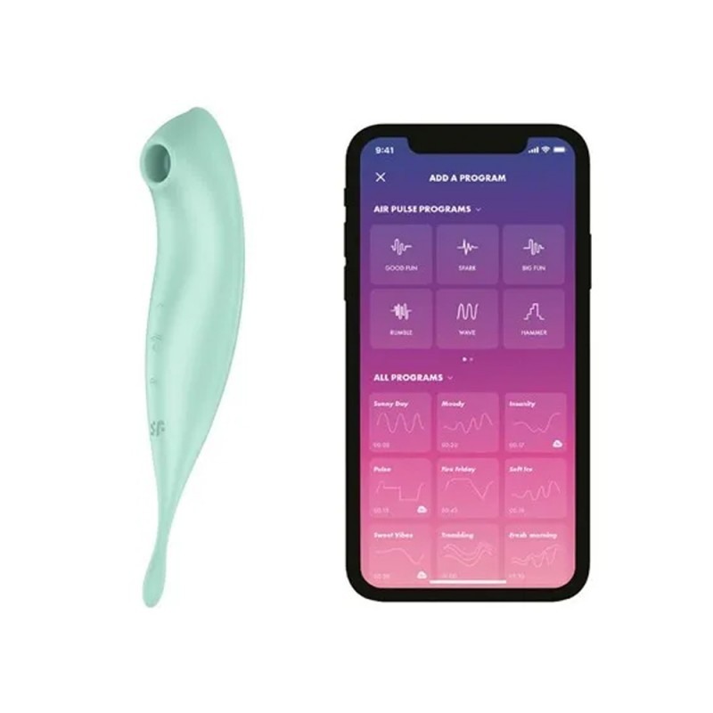 Satisfyer Twirling Pro+ Air Pulse Clit Vibrator with App Control2