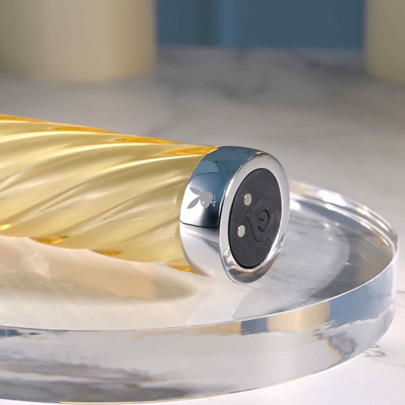 Playboy Rechargeable Vibrating Glass Vibrator