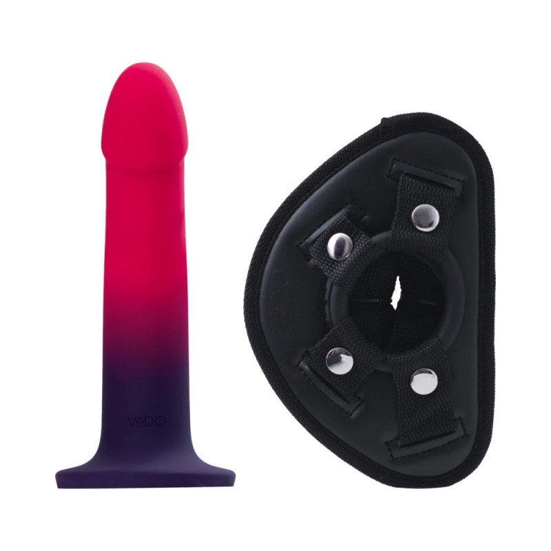 VeDO Duo Silicone Strap On Dildo with Harness