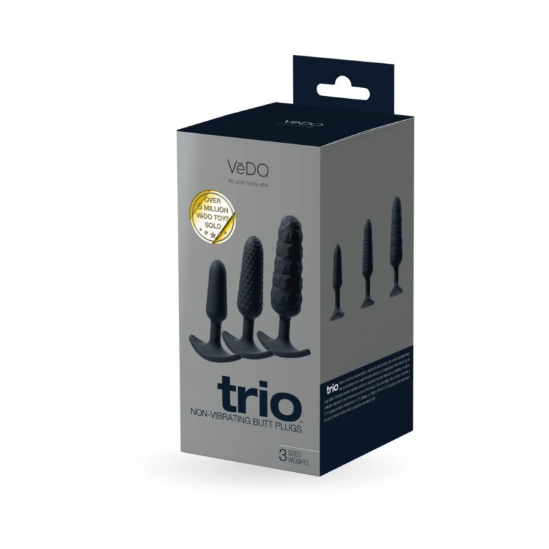VeDO Trio Anal Toys Silicone Butt Plug Set