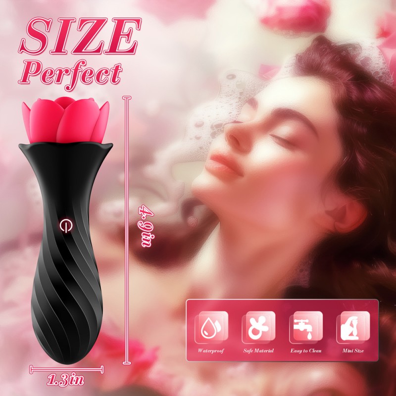 Vibrating Butt Plug Light Up Rose Vibrator with App Control2