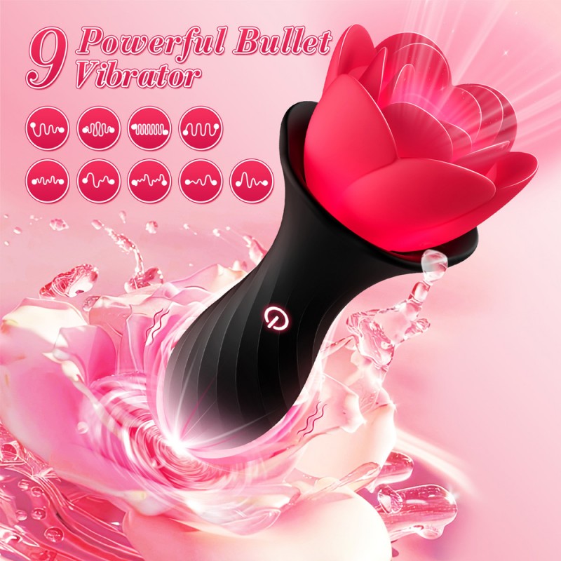 Vibrating Butt Plug Light Up Rose Vibrator with App Control1