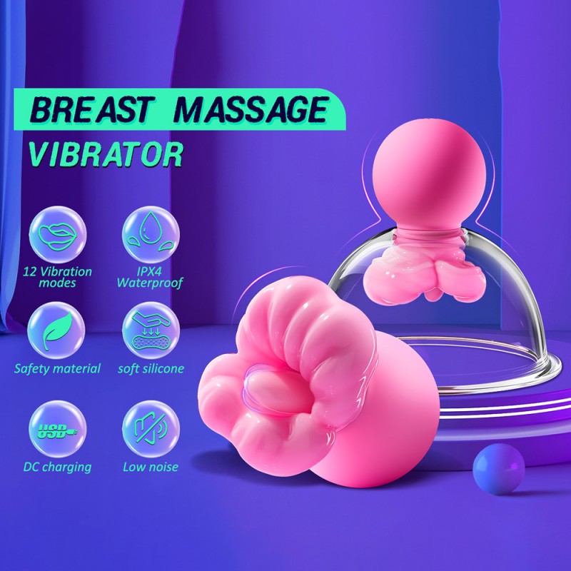 Vibrating Nipple Sucker Toys Tongue Licking Clit Vibrator5