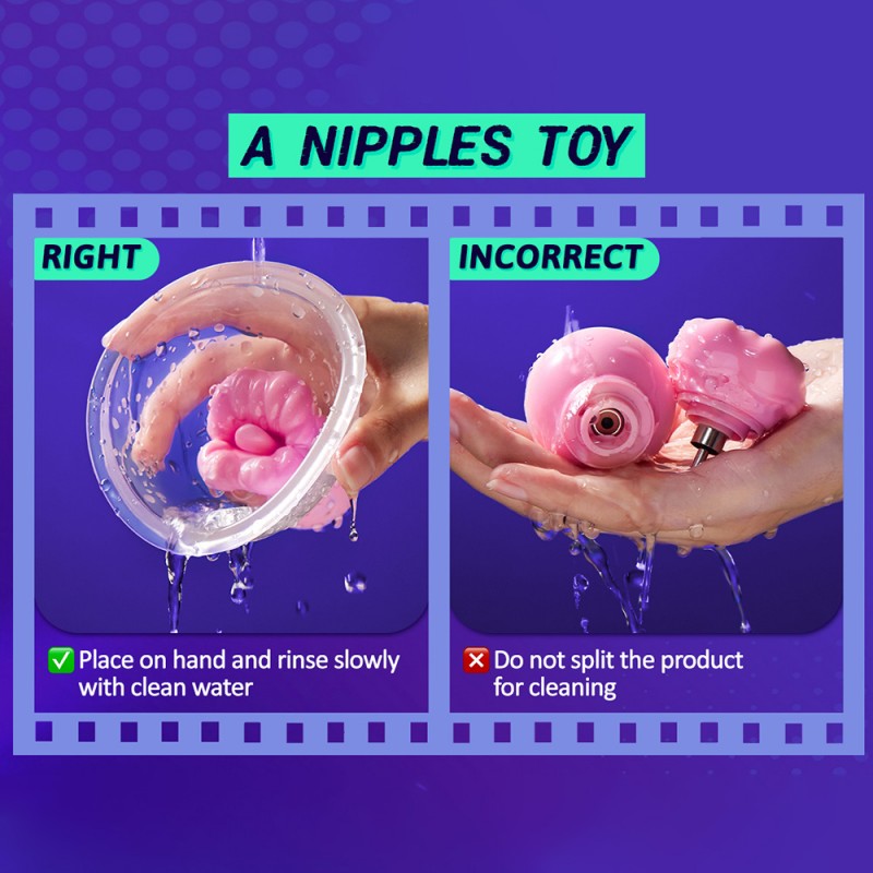 Vibrating Nipple Sucker Toys Tongue Licking Clit Vibrator4