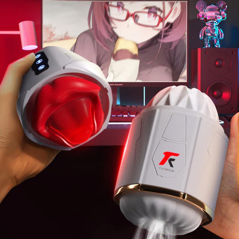 Yeain 3 in 1 Sucking & Tongue Licking & Vibrating Male Maturbator6