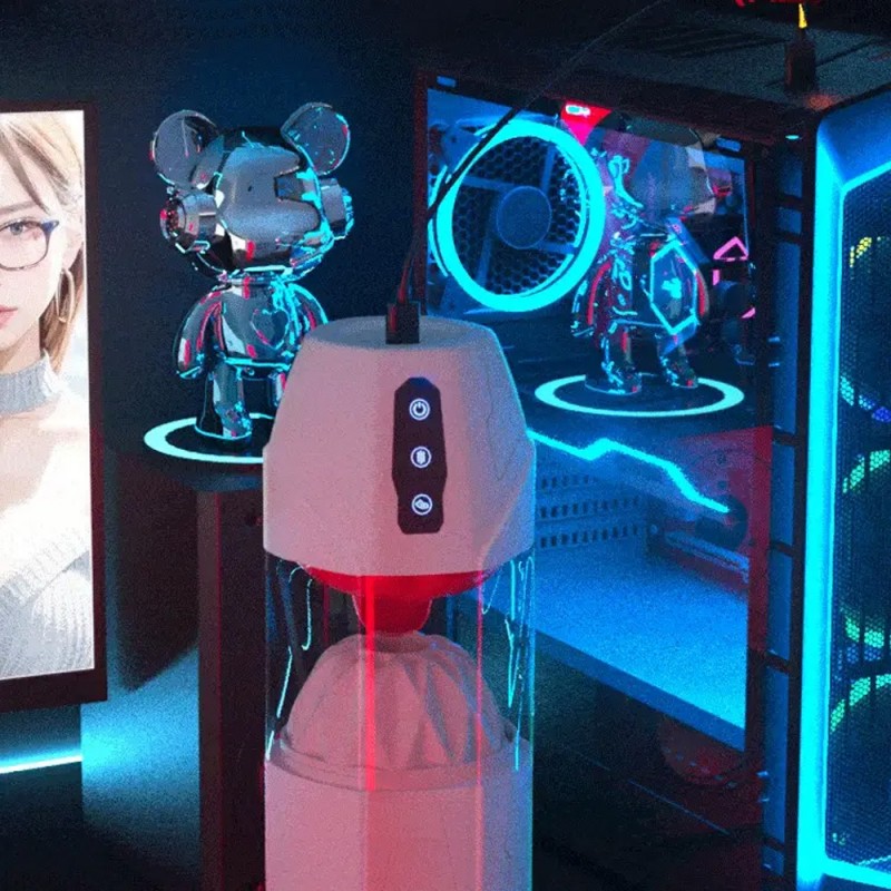 Yeain 3 in 1 Sucking & Tongue Licking & Vibrating Male Maturbator5