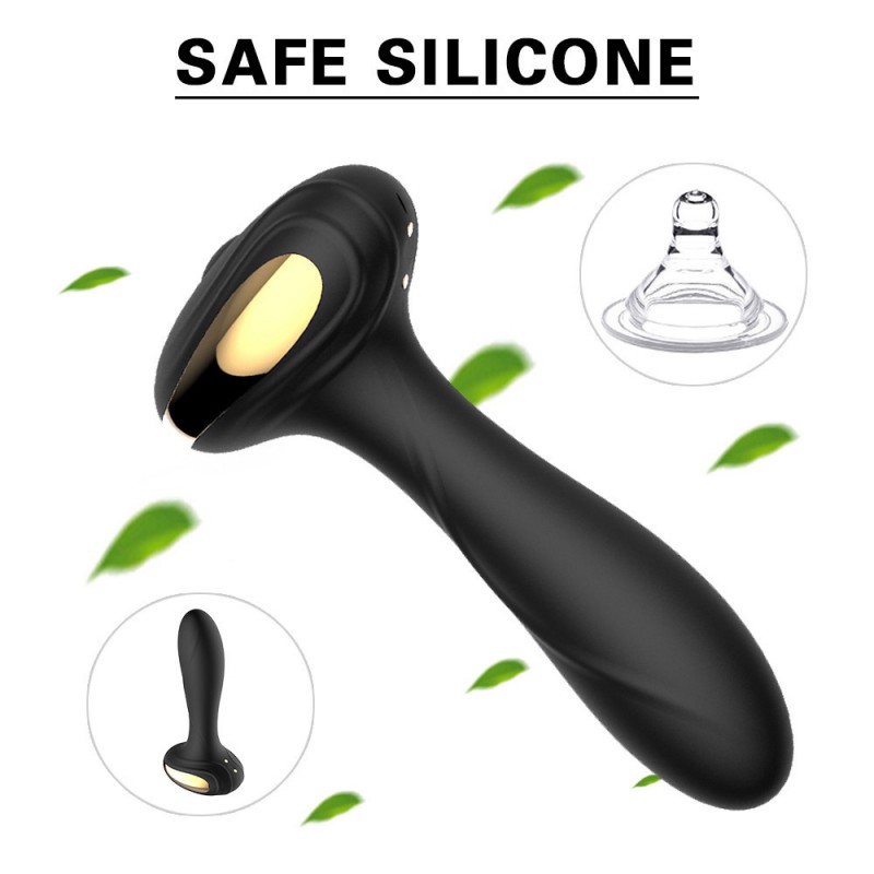 Vibrating Electroshock Prostate Massager Dildo Anal Plug