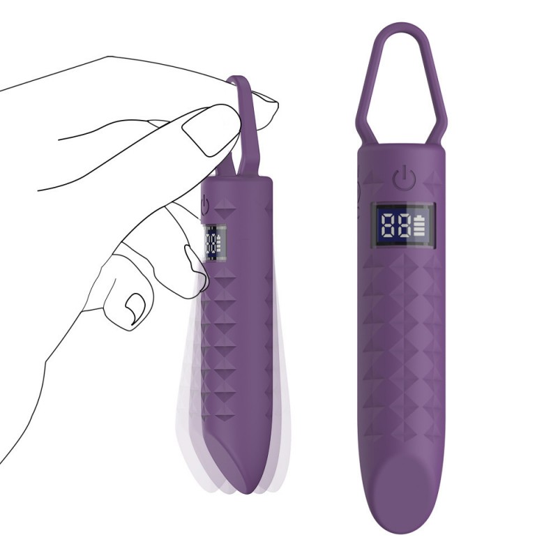 Bullet Vibrator Lcd Display Mini Women Masturbator