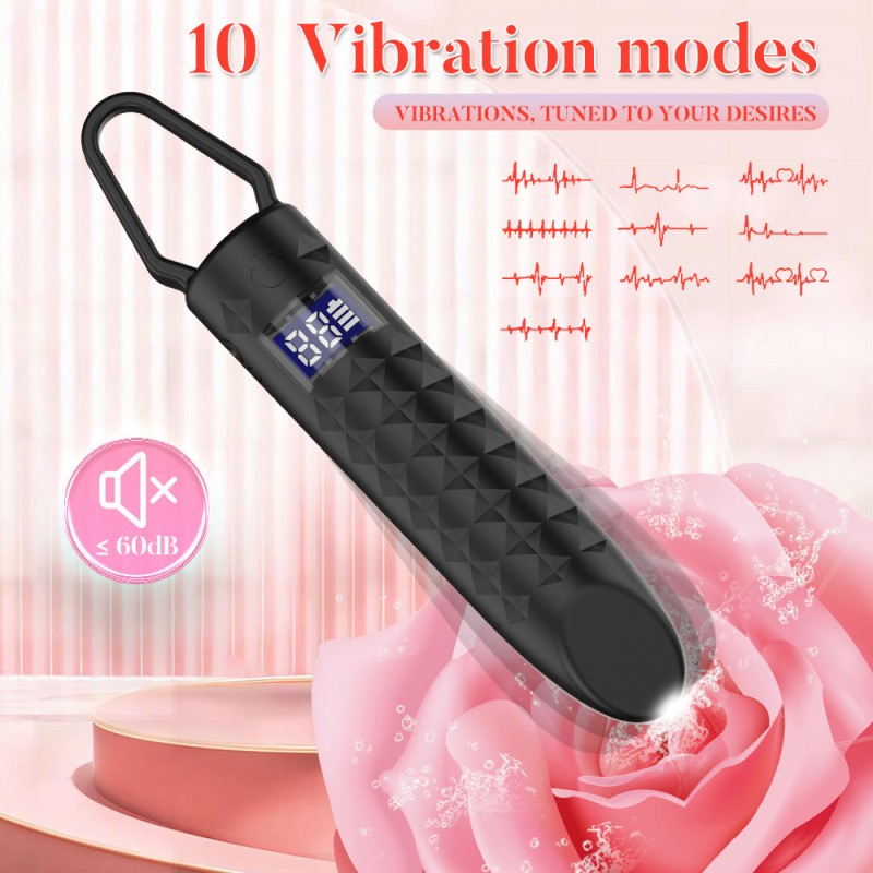 Bullet Vibrator Lcd Display Mini Women Masturbator