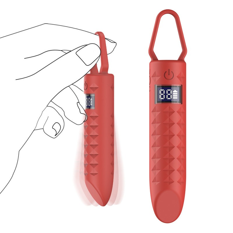 Bullet Vibrator Lcd Display Mini Women Masturbator