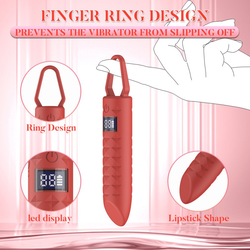 Bullet Vibrator Lcd Display Mini Women Masturbator