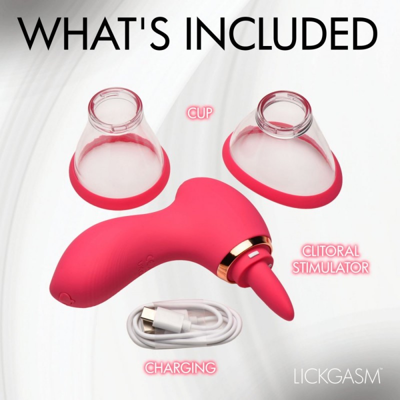 3 in 1 Tongue Licking & Sucking Clitoral Stimulator Nipple Suckers5