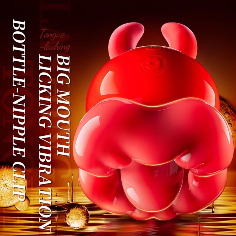 Big Mouth Tongue Licking Vibrator Nipple & Clitoral Stimulator3