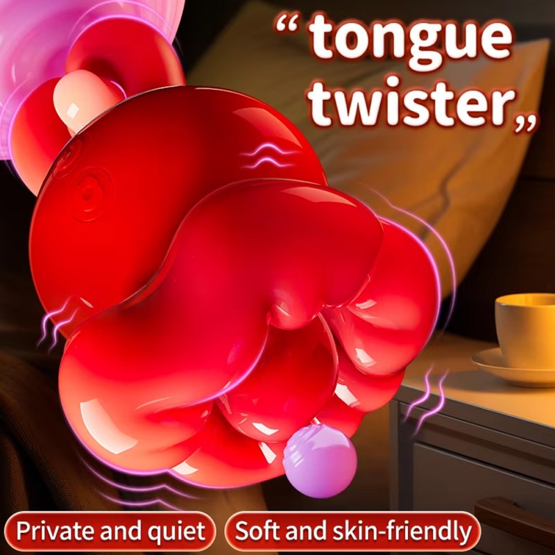 Big Mouth Tongue Licking Vibrator Nipple & Clitoral Stimulator
