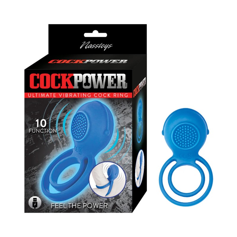 Cockpower Vibrating Cock Ring with Textured Clitoral Stimulator3