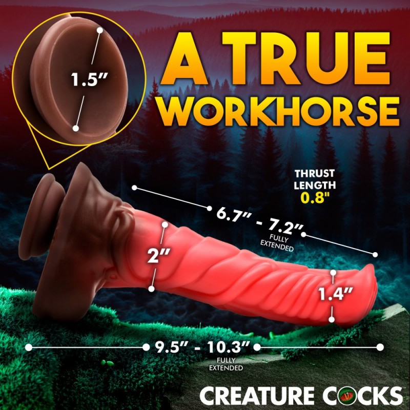 Creature Cocks Deluxe Centaur Thrusting & Vibrating Dildo with Remote3