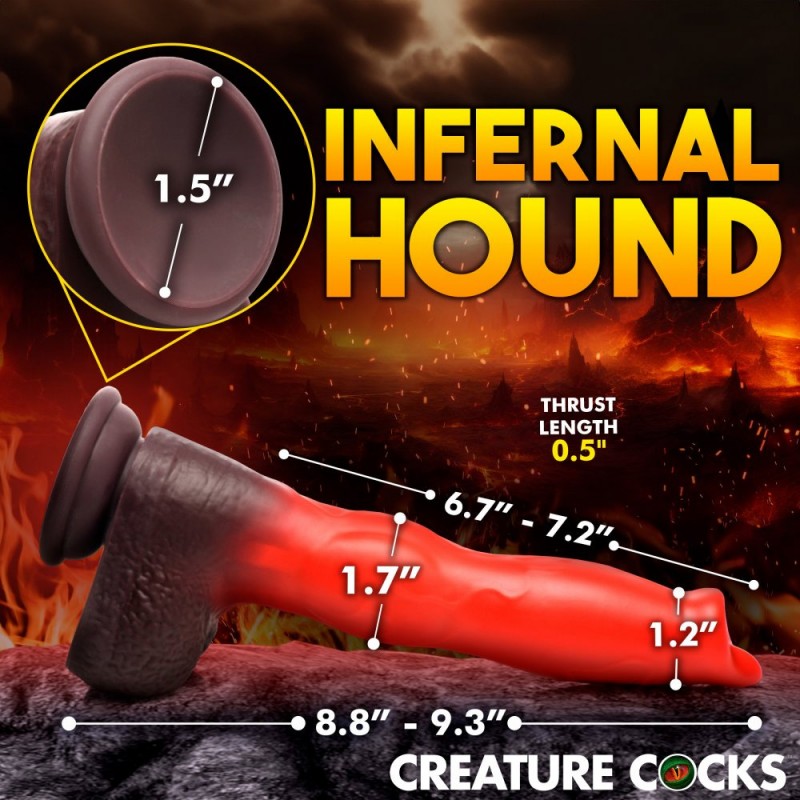 Ramming Hound dildo size and thrust length details