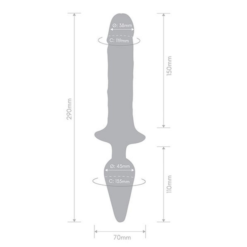 Double Pleasure Silicone Dildo & Butt Plug2