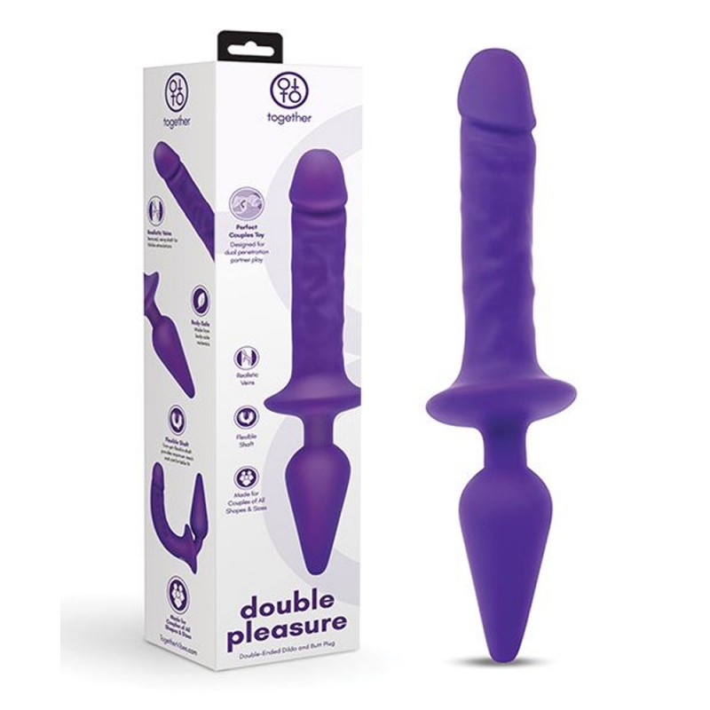 Double Pleasure Silicone Dildo & Butt Plug